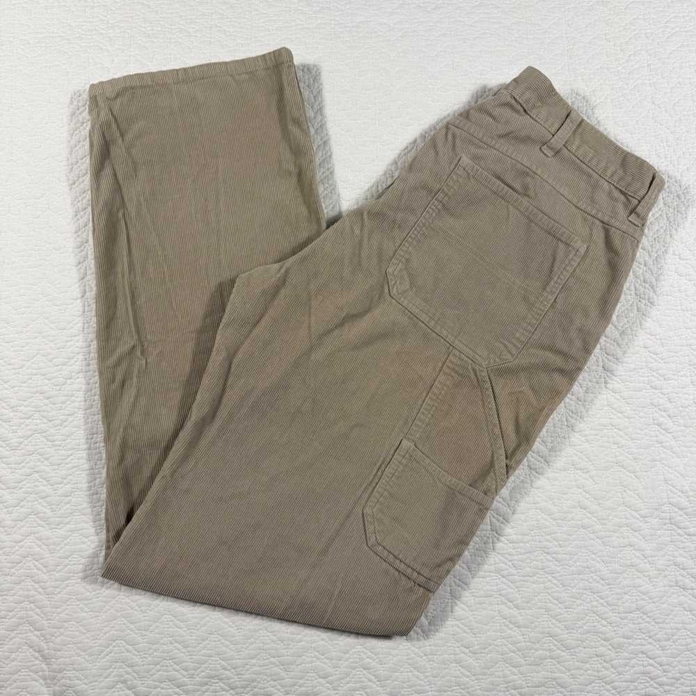 Old Navy Tan Corduroy Carpenter Pants Men 36 Long Vtg Y2K 2000s Workwear Utility